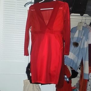Sexy red dress